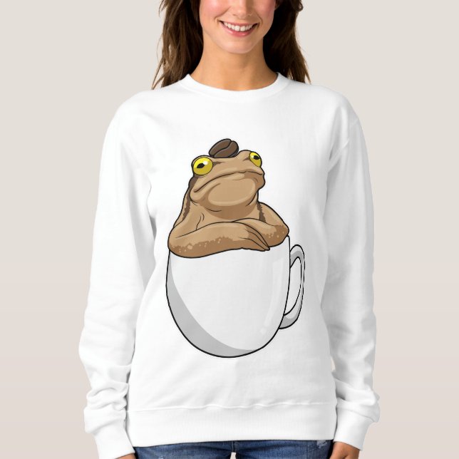 Frog Coffee Coffee bean Sweatshirt (Front)