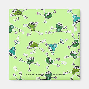 Frog Collage Magnet