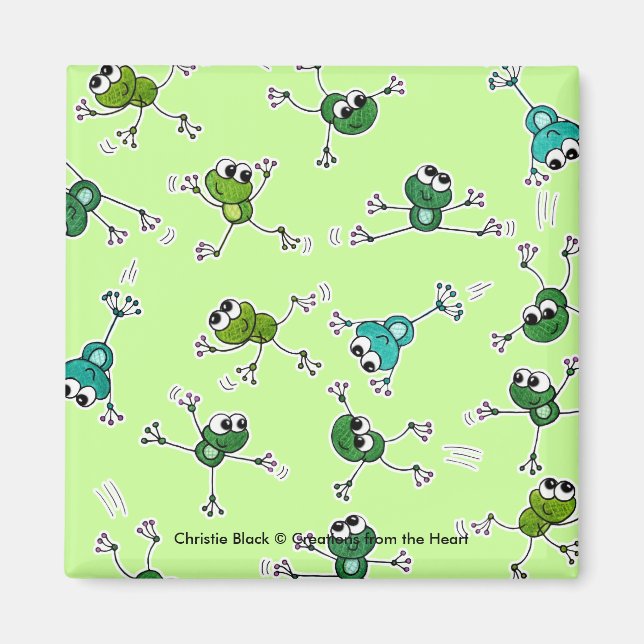 Frog Collage Magnet (Front)