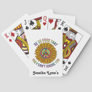 Frog Colourful Positive Custom Hippie Personalize Playing Cards