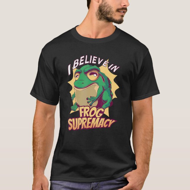 Frog Costume Frog Catcher Frog Hunter  Frog T-Shirt (Front)