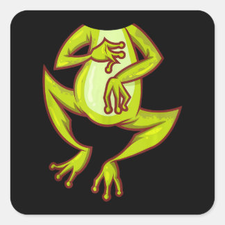 Frog Costume Halloween Easy Cosplay Last Minute Square Sticker