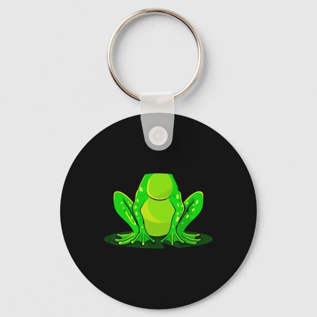 Frog Costume Halloween Green Toad Kids Men Women B Keychain (Front)