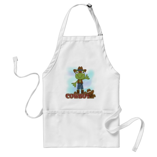 Frog Cowboy T-shirts and Gifts Standard Apron (Front)