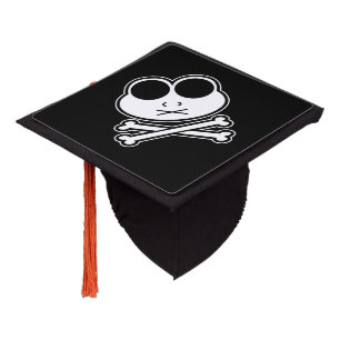 Frog Cross Bone Graduation Cap Topper