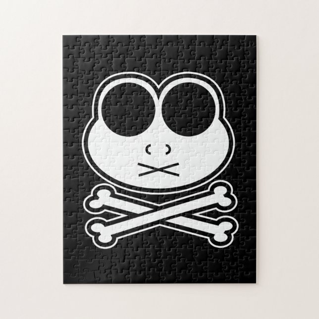 Frog Cross Bone Jigsaw Puzzle (Vertical)