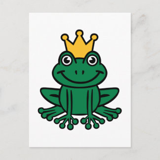 Frog crown postcard