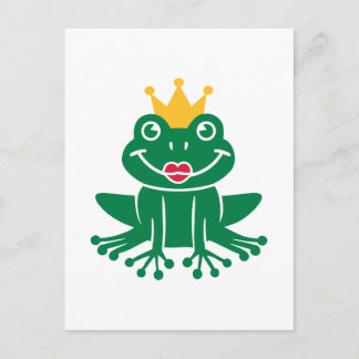 Frog crown postcard