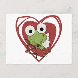 Frog Cupid Valentine T-shirts and Gifts Holiday Postcard