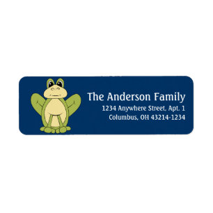 Frog d1 Animal Return Address Labels