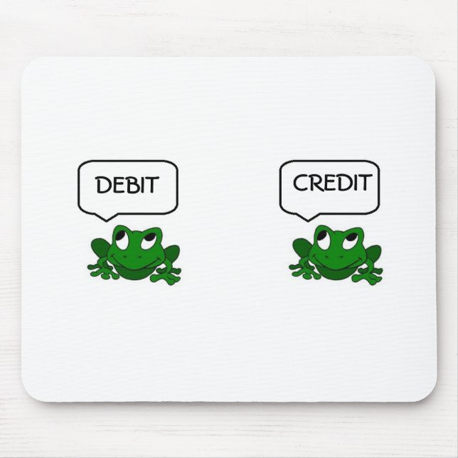 Frog Debit or Credit Mousepad (Front)