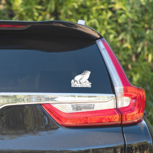 Frog Decal Custom Bullfrog Art Window Decals