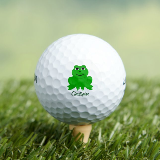 Frog Design Personalised Golf Balls (Insitu Tee)