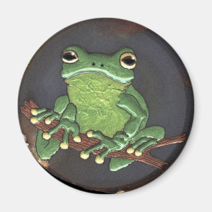Frog Dreams Tree Frog Art Magnet