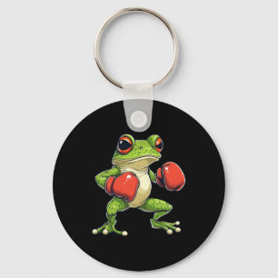 Frog Dressed As A Boxer Funny Boxing Keychain
