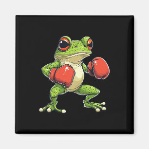 Frog Dressed As A Boxer Funny Boxing Magnet
