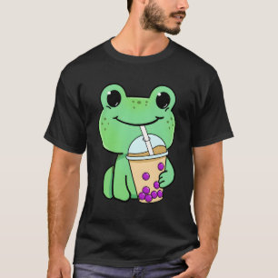 Frog Drinking Bubble Tea T-Shirt