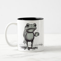 Frog Drinking Coffee Meme Mystical Toad Frog Lover