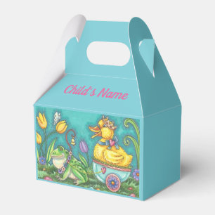 FROG & DUCK EASTER EGG GABLE FAVOR BOX Personalize