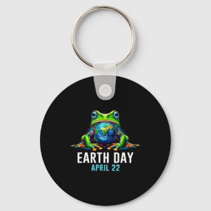 Frog Earth Day Save The Planet Colourful Keychain
