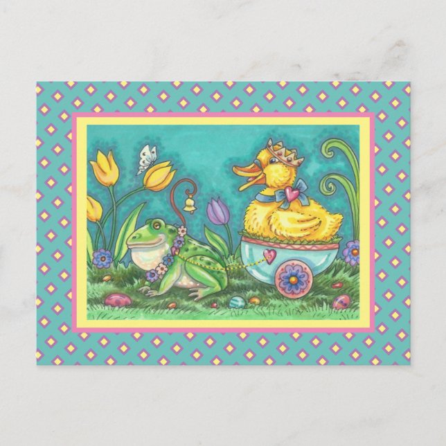 FROG ET ROYAL DUCKLING. CARTE POSTALE WHIMSICAL EA (Devant)
