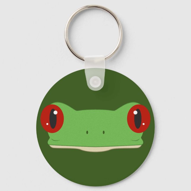 Frog Face Keychain (Front)