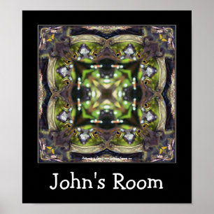 Frog Face Kids Room Personalized Poster