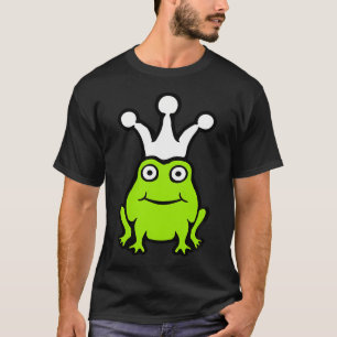 Frog Fairy Tales King Little Crown Cute Drawing Pr T-Shirt