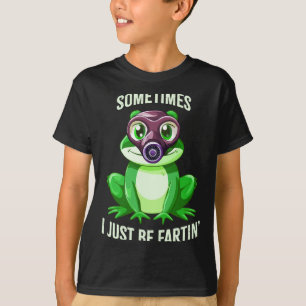 Frog Fartin I Gas Just Sometimes Mask Smile T-Shirt