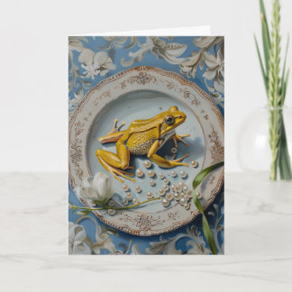 Frog - Folded Greeting Card