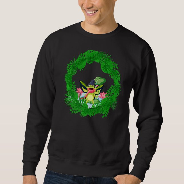 Frog Forestcore Cottage   Sweatshirt (Front)