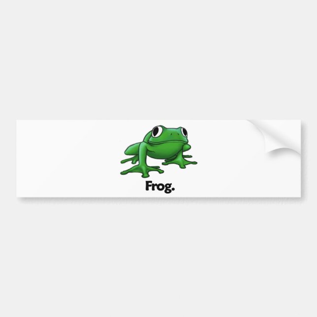 Frog Frog. Bumper Sticker (Front)