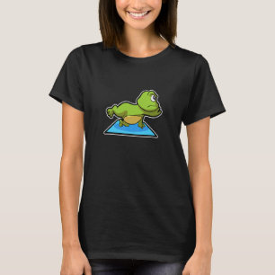 Frog Frog Yoga Poses Sports Gymnastics Ohm Heartbe T-Shirt