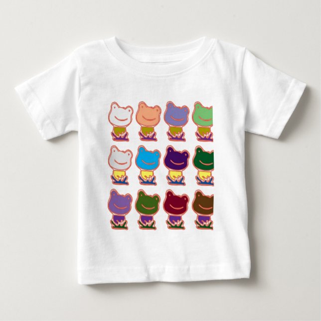 FROG FROGGY PATTERN BABY T-Shirt (Front)