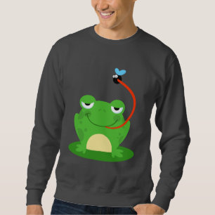 Frog Frogs Amphibian Funny Bug Cartoon Animal Sweatshirt