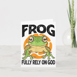 Frog - Fully Rely On God - Funny Definition Card