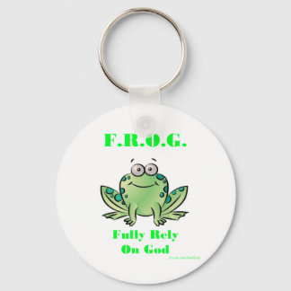 FROG (Fully Rely on God) Keychain