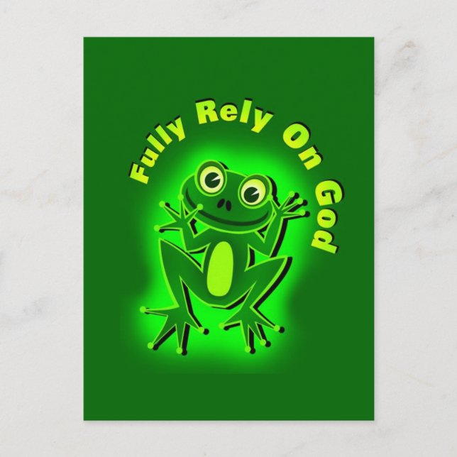 FROG Fully Rely on God Postcard (Front)