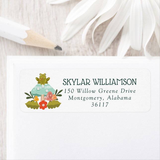 Frog Garden Mushroom Village Autumn Fall Leafs (Insitu)