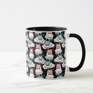 Frog Glasses Pattern Mug