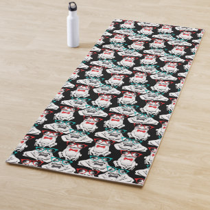 Frog Glasses Pattern Yoga Mat