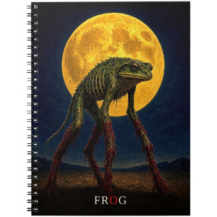 Frog Glowing Legs gothic Surreal Notebook