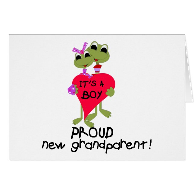 Frog Grandparent of Boy Tshirts and Gifts (Front Horizontal)