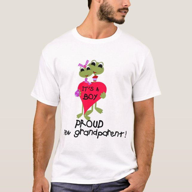 Frog Grandparent of Boy Tshirts and Gifts (Front)
