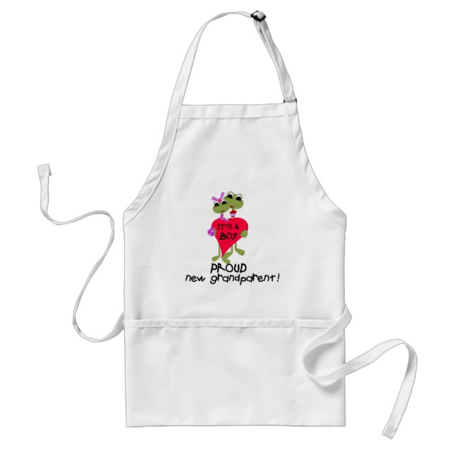 Frog Grandparent of Boy Tshirts and Gifts Standard Apron (Front)