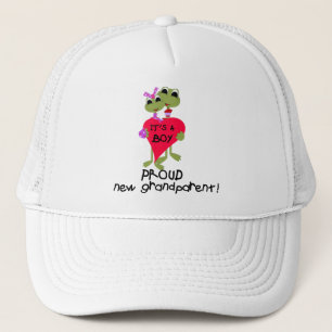 Frog Grandparent of Boy Tshirts and Gifts Trucker Hat