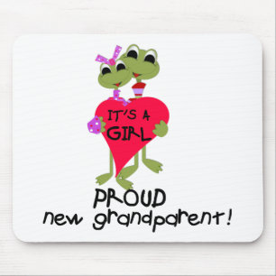 Frog Grandparent of Girl Tshirts and Gifts Mouse Pad
