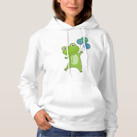 Frog Green Balloons Funny Animals Kids