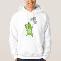 Frog Green Balloons Funny Animals Kids