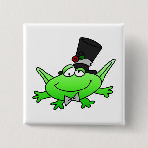 Frog Groom T-shirts and Gifts 2 Inch Square Button